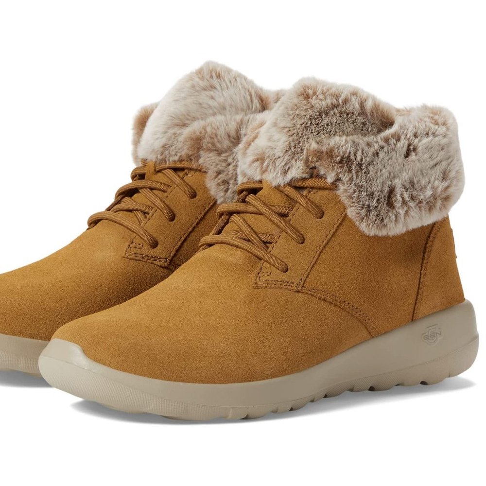 SKETCHERS Performance On-The-Go Joy - Plush Dreams, Chestnut, Size 10